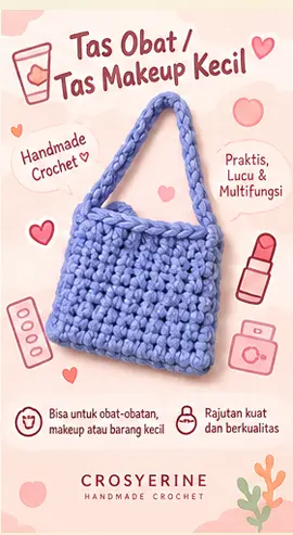 Tas Kecil Rajutan Handmade CROSYERINE